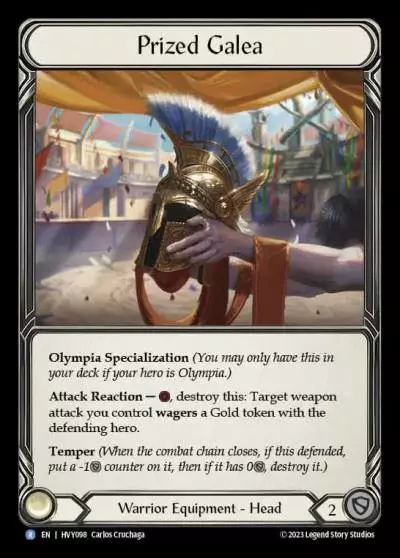 Prized Galea HVY098 - Heavy Hitters - Flesh and blood card