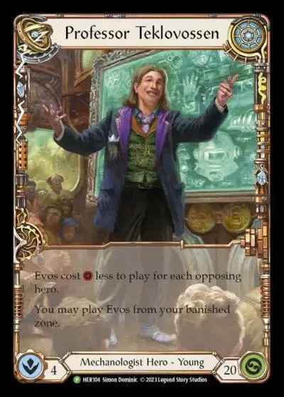 Professor Teklovossen HER104-CF - Marketing - Tolarian Community College Signing Card - Flesh and blood card