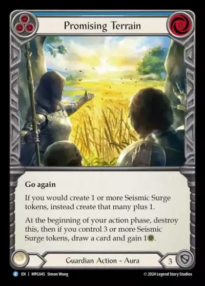Promising Terrain BLUE MPG045 - Mastery Pack Guardian - Flesh and blood card