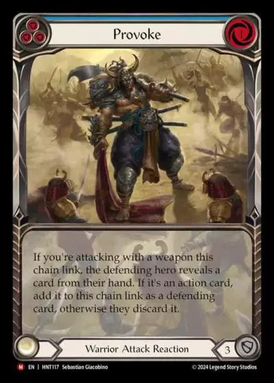 Provoke BLUE HNT117-EA - The Hunted - Flesh and blood card