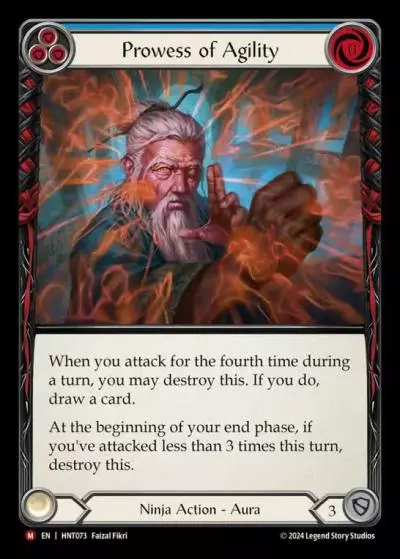 Prowess of Agility BLUE HNT073 - The Hunted - Flesh and blood card
