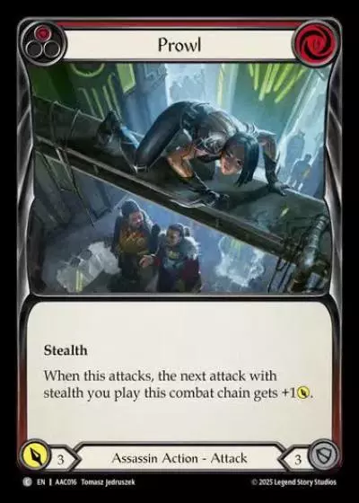 Prowl AAC016 - Armory Deck - Arakni, 5L!p3d 7hRu 7h3 cR4X - Flesh and blood card