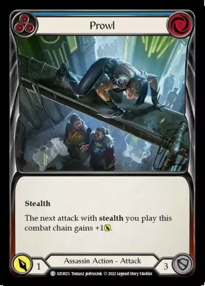 Prowl BLUE UZU023 - Uzuri - Blitz Deck - Flesh and blood card