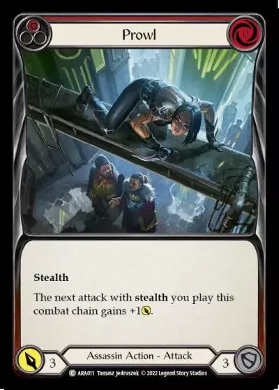 Prowl RED ARA011 - Arakni - Blitz Deck - Flesh and blood card