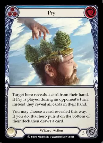 Pry BLUE 1HK019 - Kano - Blitz Deck - Flesh and blood card