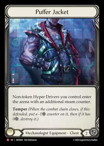 Puffer Jacket AMX004-RF - Armory Deck - Maxx 'The Hype' Nitro - Flesh and blood card