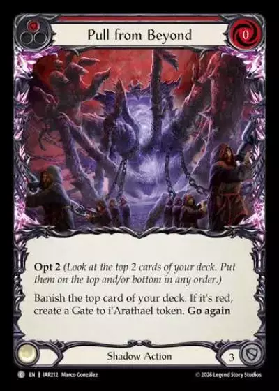 Pull from Beyond IAR212 - Usurp the Shadow Throne - Flesh and blood card