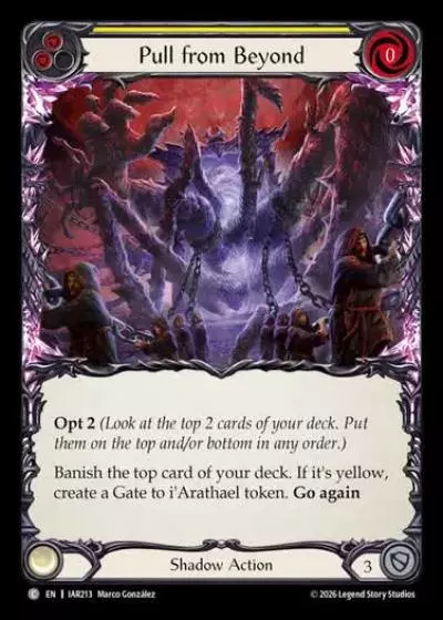Pull from Beyond IAR213 - Usurp the Shadow Throne - Flesh and blood card