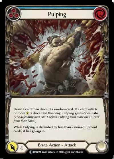 Pulping BLUE U-MON225-RF - Monarch - Unlimited - Flesh and blood card