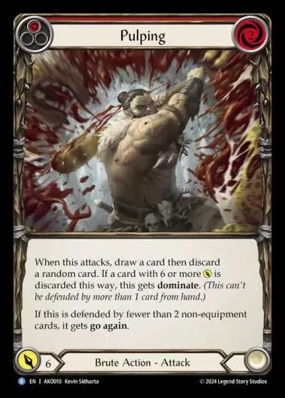 Pulping RED AKO010 - Armory Deck - Kayo, Armed and Dangerous - Flesh and blood card