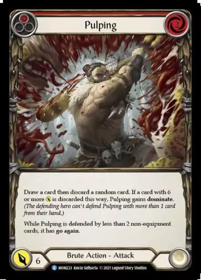 Pulping RED MON223 - Monarch - Flesh and blood card