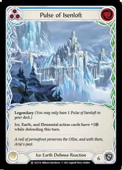 Pulse of Isenloft BLUE U-ELE114 - Tales of Aria - Unlimited - Flesh and blood card