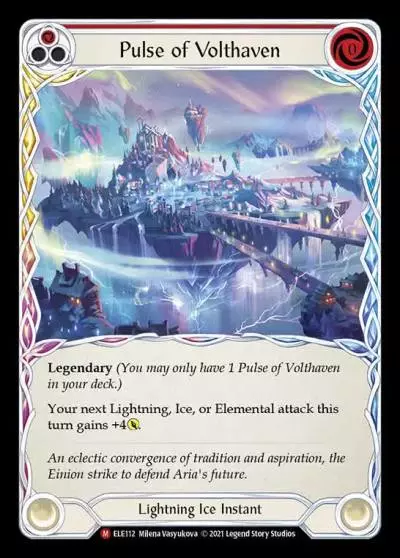 Pulse of Volthaven RED ELE112 - Tales of Aria - Flesh and blood card