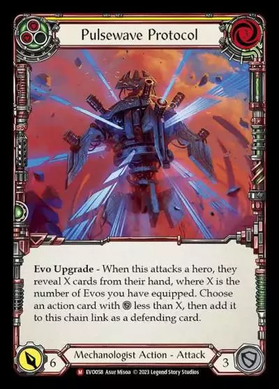 Pulsewave Protocol YELLOW EVO058 - Bright Lights - Flesh and blood card