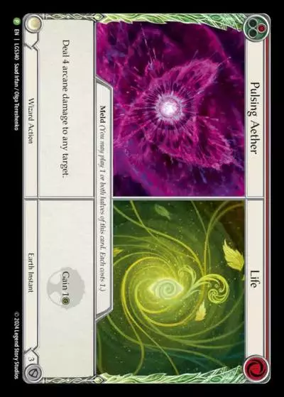 Pulsing Aether||Life RED LGS340-CF - Armory - Season 14 Verdance - Flesh and blood card