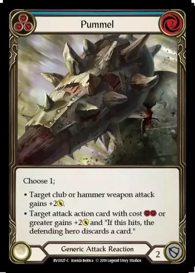 Pummel BLUE BVO027 - Bravo, Showstopper - Hero Deck - Flesh and blood card