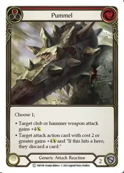Pummel RED 1HP399 - History Pack 1 - Flesh and blood card