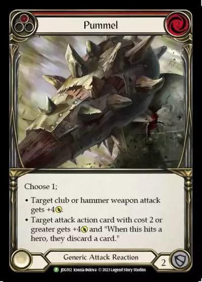 Pummel RED JDG012-CF - Judge Pack - Season 1 - Flesh and blood card