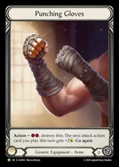 Punching Gloves LGS416-CF - Pre-release - Super Slam - Flesh and blood card