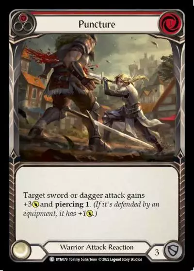 Puncture RED DYN079 - Dynasty - Flesh and blood card