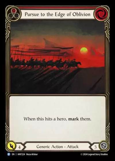 Pursue to the Edge of Oblivion RED HNT224 - The Hunted - Flesh and blood card