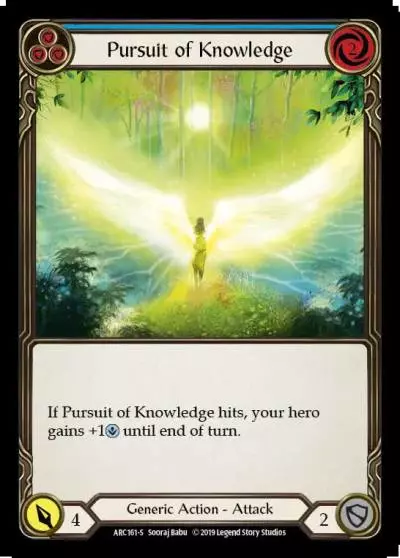 Pursuit of Knowledge BLUE ARC161 - Arcane Rising - Flesh and blood card