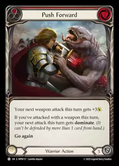 Push Forward MPW117 - Mastery Pack Warrior - Flesh and blood card
