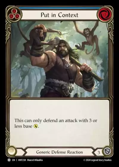 Put in Context BLUE HNT238 - The Hunted - Flesh and blood card