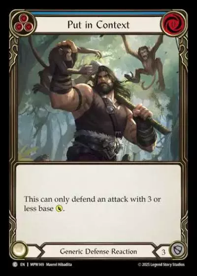 Put in Context MPW149 - Mastery Pack Warrior - Flesh and blood card