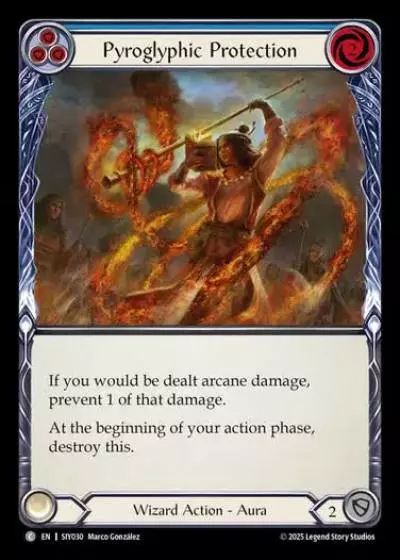 Pyroglyphic Protection SIY030 - Silver Age Chapter 1 - Iyslander - Flesh and blood card