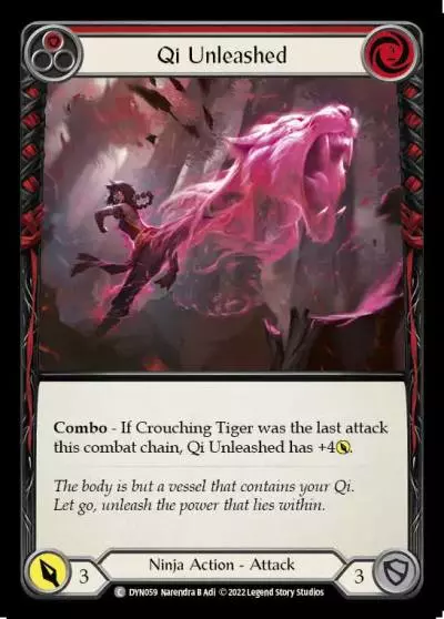 Qi Unleashed RED DYN059 - Dynasty - Flesh and blood card