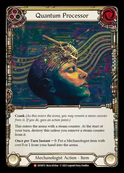 Quantum Processor YELLOW EVO072 - Bright Lights - Flesh and blood card