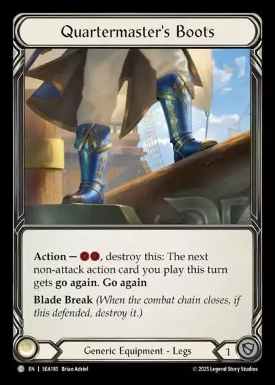 Quartermaster's Boots SEA185-TP - High Seas - Treasure Pack - Flesh and blood card
