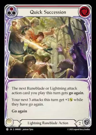 Quick Succession OMN083 - Omens of the Third Age - Flesh and blood card