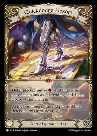 Quickdodge Flexors ANQ008-RF - Compendium of Rathe - Antiquity Pack - Flesh and blood card