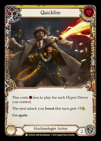 Quickfire YELLOW EVO226 - Bright Lights - Flesh and blood card