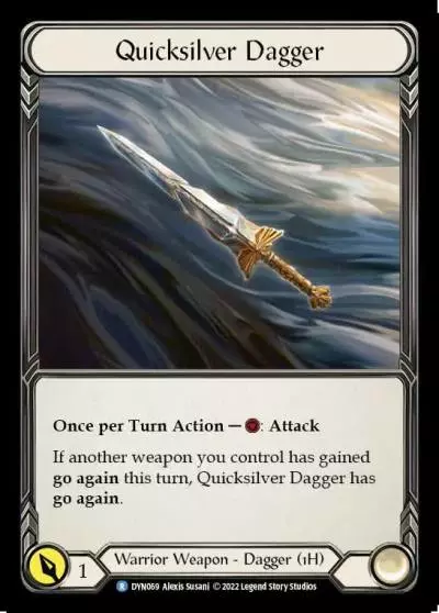 Quicksilver Dagger DYN069 - Dynasty - Flesh and blood card