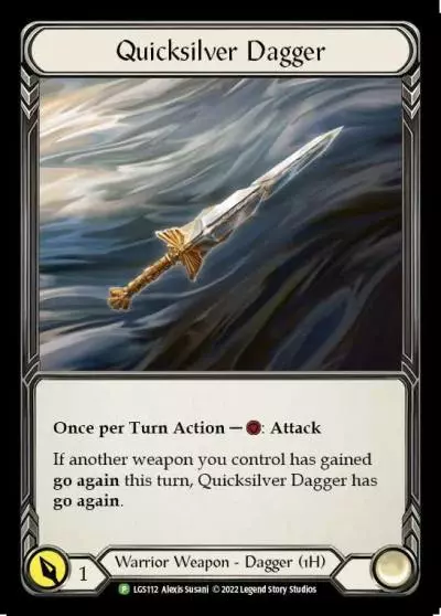 Quicksilver Dagger LGS112-CF - Armory - Season 8 - Flesh and blood card