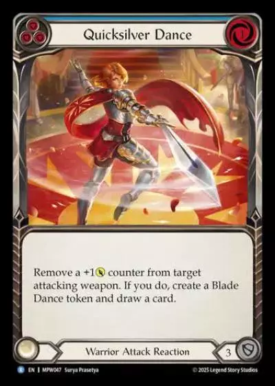 Quicksilver Dance MPW047 - Mastery Pack Warrior - Flesh and blood card