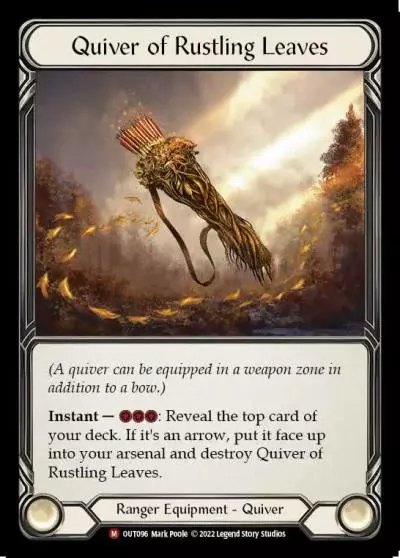 Quiver of Rustling Leaves OUT096 - Outsiders - Flesh and blood card