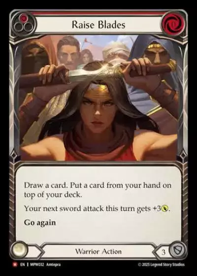 Raise Blades MPW032 - Mastery Pack Warrior - Flesh and blood card