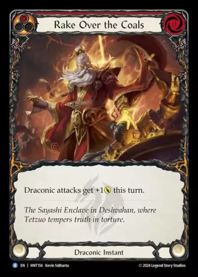 Rake Over the Coals RED HNT156 - The Hunted - Flesh and blood card