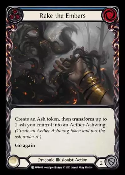 Rake the Embers BLUE UPR035 - Uprising - Flesh and blood card
