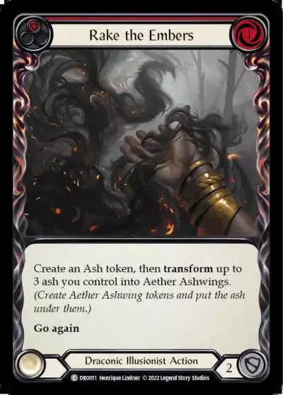 Rake the Embers RED DRO011 - Dromai - Blitz Deck - Flesh and blood card