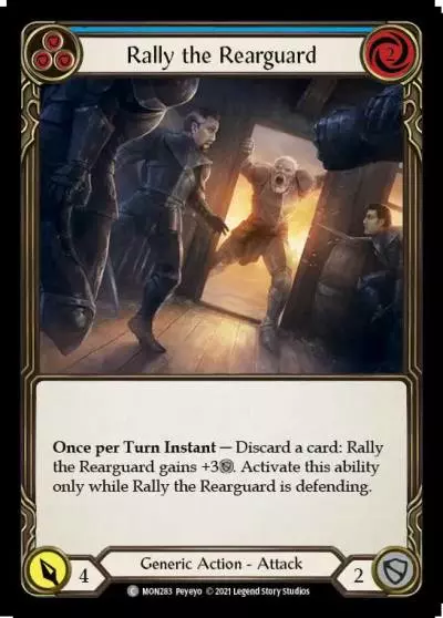 Rally the Rearguard BLUE MON283-RF - Monarch - Flesh and blood card