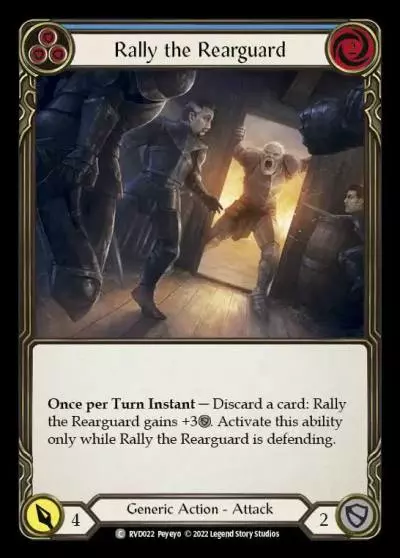 Rally the Rearguard BLUE RVD022 - Classic Battles: Rhinar vs Dorinthea - Flesh and blood card