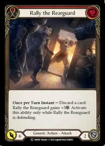 Rally the Rearguard RED 1HR015 - Rhinar - Blitz Deck - Flesh and blood card