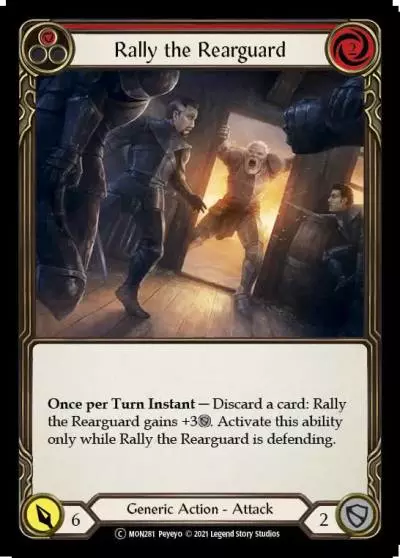Rally the Rearguard RED U-MON281-RF - Monarch - Unlimited - Flesh and blood card