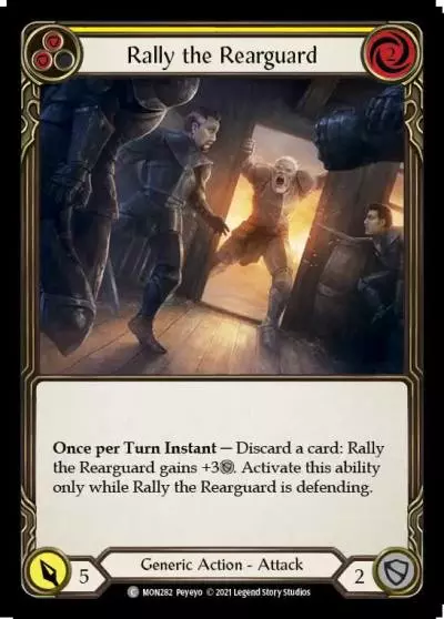 Rally the Rearguard YELLOW MON282 - Monarch - Flesh and blood card