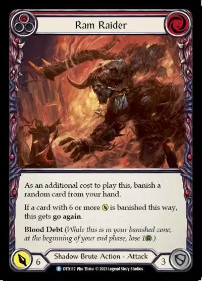 Ram Raider RED DTD112 - Dusk till Dawn - Flesh and blood card
